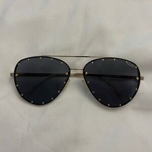 Quay Australia studded aviator sunglasses